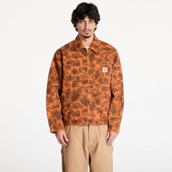 Bunda Carhartt WIP Duck Detroit Jacket UNISEX Camo Duck/ Green/ Turmeric Garment Dyed S