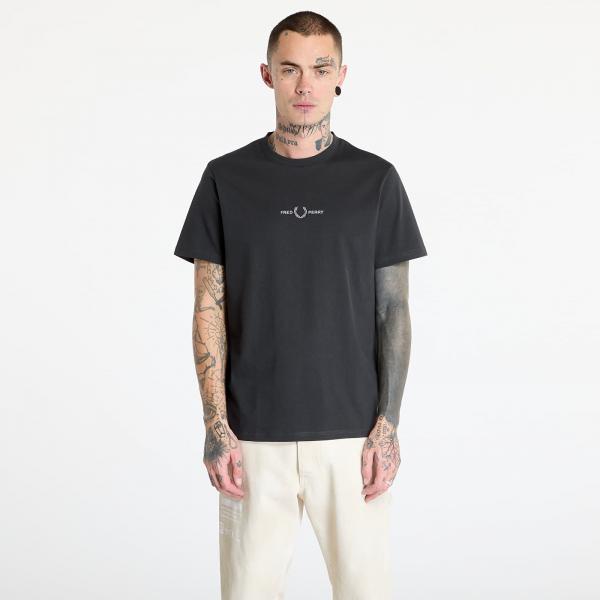 Tričko FRED PERRY Embroidered T-Shirt Anchor Grey M