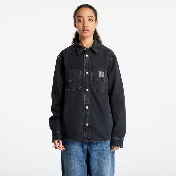 Košile Carhartt WIP Conro Shirt Jacket UNISEX Black Stone Dyed XS