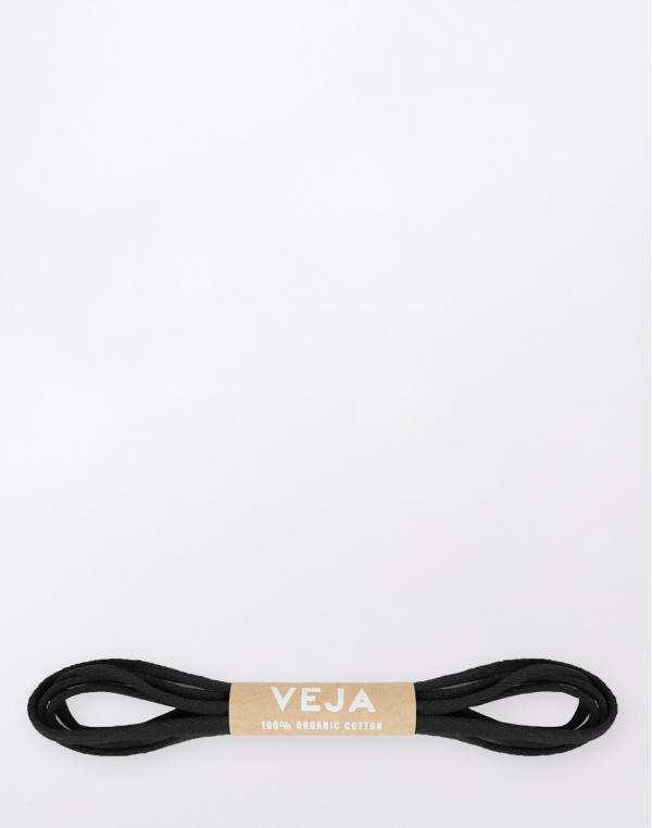 Veja Laces Organic Cotton BLACK 125 CM