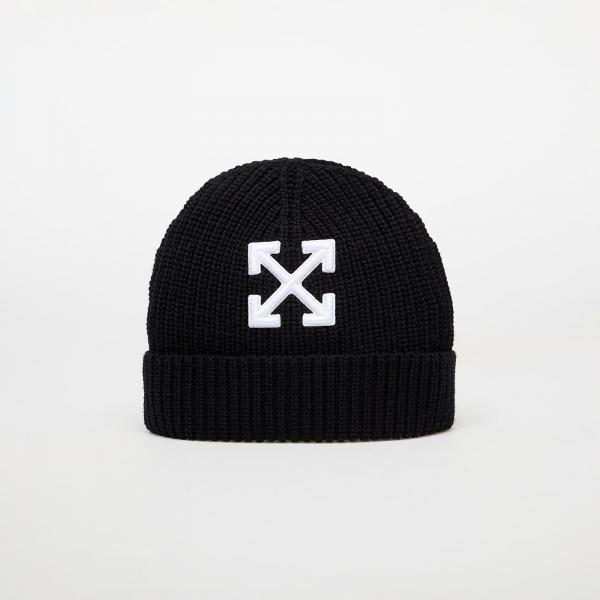 Čepice Off-White Arrow Classic Beanie Black/ White Universal
