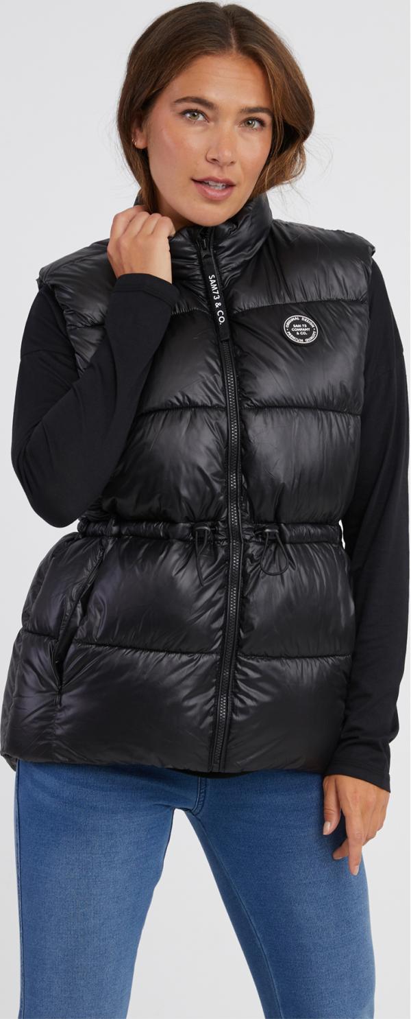 SAM 73 Dámská vesta oversize CHARLOTTE Černá 2XL