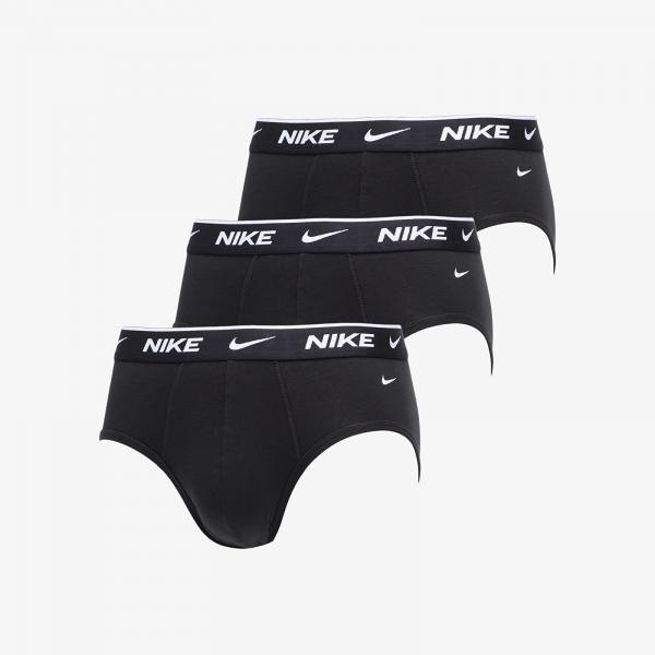 Boxerky Nike Dr-FIT Cotton Stretch Hip Briefs 3-Pack Black XL