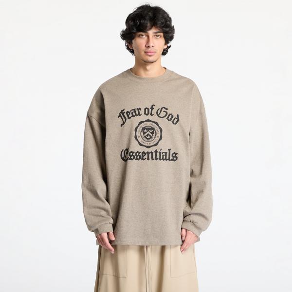 Tričko Fear Of God ESSENTIALS Heavy Longsleeve Tee Heather Gray S
