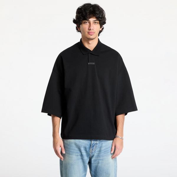 Tričko Fear Of God ESSENTIALS Pique Polo Black XXL