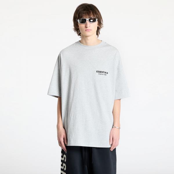 Tričko Fear Of God ESSENTIALS Jersey Crewneck T-Shirt Light Heather Gray XXL