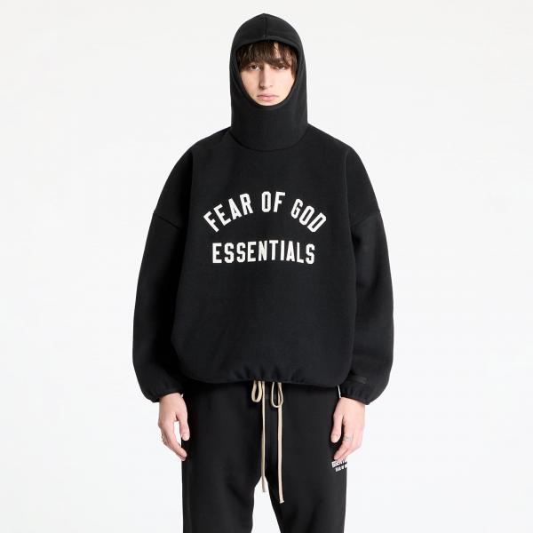 Mikina Fear Of God ESSENTIALS Brushed Hoodie Black S