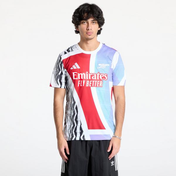 Dres adidas Arsenal Fc 24/25 Pre-Match Jersey Better Scarlet/ White/ Black/ Clear Aqua S