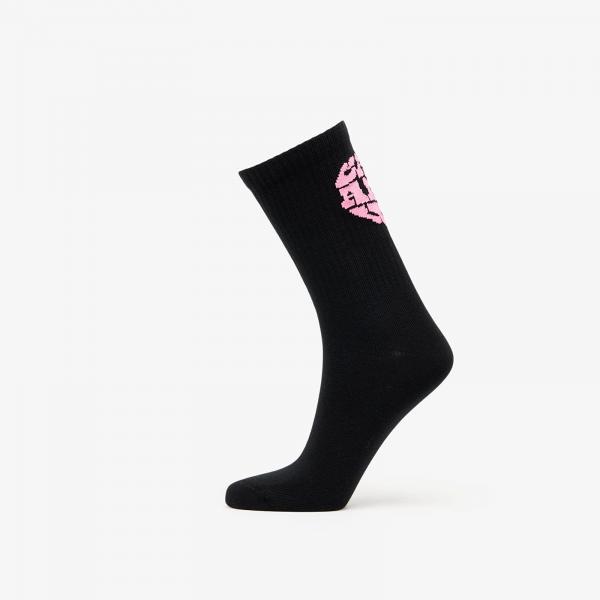 Ponožky Carhartt WIP Heartbreaker Socks 1-Pack Black/ Lumo Pink 35-40