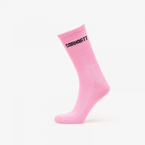 Ponožky Carhartt WIP Industry Socks 1-Pack Lumo Pink/ Black Universal
