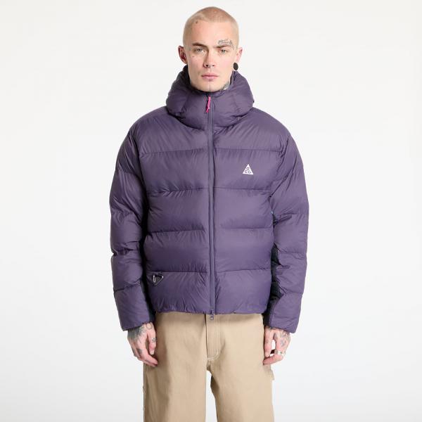 Bunda Nike ACG "Lunar Lake" Puffer Men's Therma-FIT ADV Loose Hooded Jacket Dark Raisin/ Black/ Summit White XXL