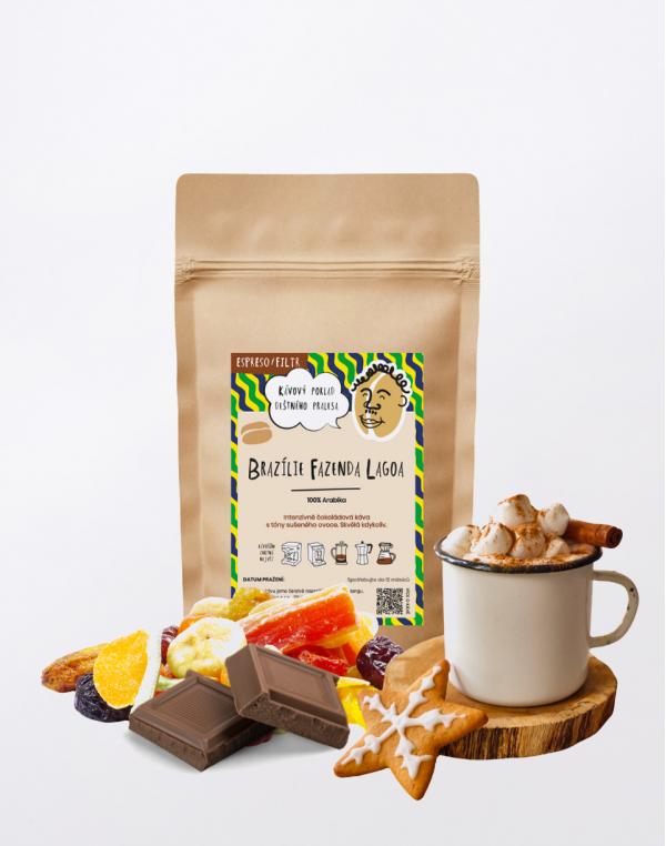 Kava.cz Brazílie Fazenda Lagoa 125g (espreso/filtr)