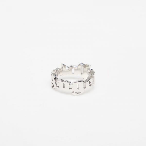 Palm Angels Classic Logo Rounded Ring Silver/ Silver 60