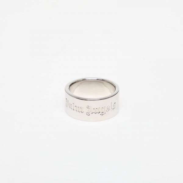 Prsten Palm Angels Classic Logo Band Ring Silver/ Silver 62