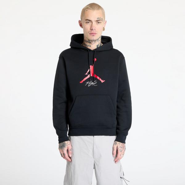 Mikina Jordan Essentials Men's Fleece Hoodie Black/ Gym Red/ Gym Red S