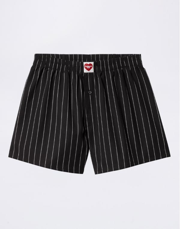 Carhartt WIP Cotton Boxer Seaton Stripe, Black/Wax XS