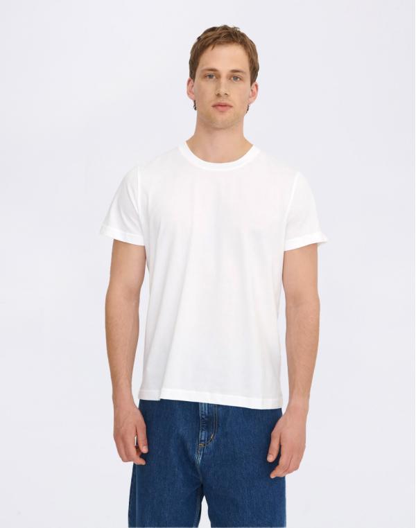 Tričko Organic Basics True Regular Fit Tee White