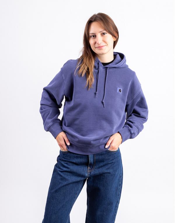 Carhartt WIP W' Hooded Nelson Sweat Aura garment dyed XS