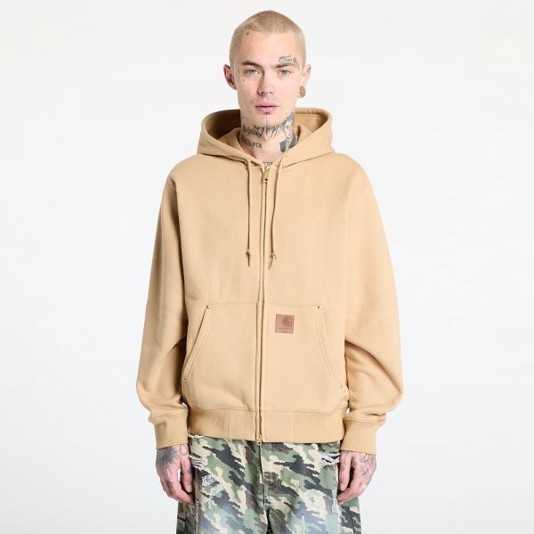 Mikina Carhartt WIP Hooded Eldon Sweat Jacket UNISEX Dusty H Brown XS