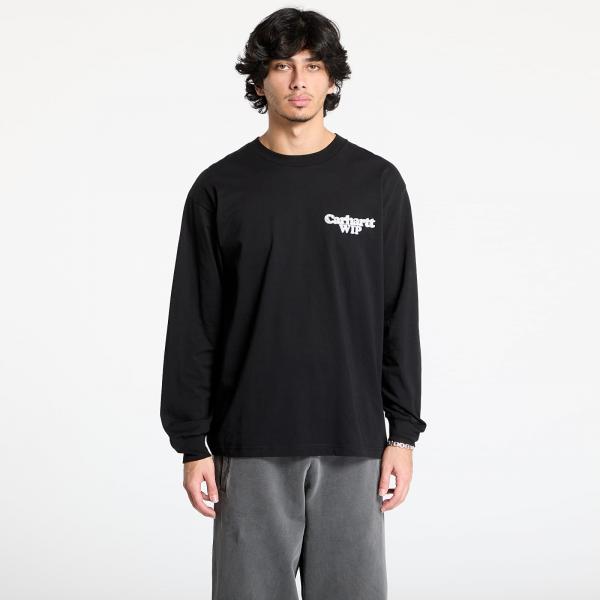 Tričko Carhartt WIP L/S Chain Link T-Shirt UNISEX Black/ Silver L