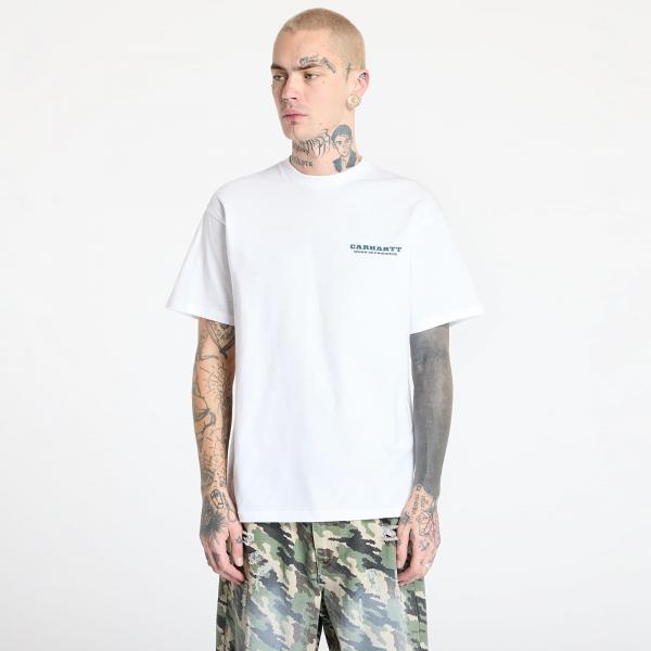 Tričko Carhartt WIP S/S Runaway T-Shirt UNISEX White/ Malachite XS