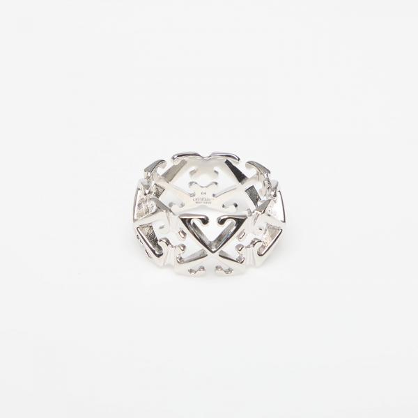 Prsten Off-White Arrow Ring Silver/ No Color 62