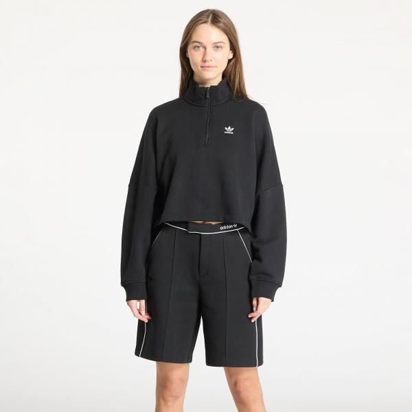 Mikina adidas Essentials French Terry Half Zip Sweatshirt Black S