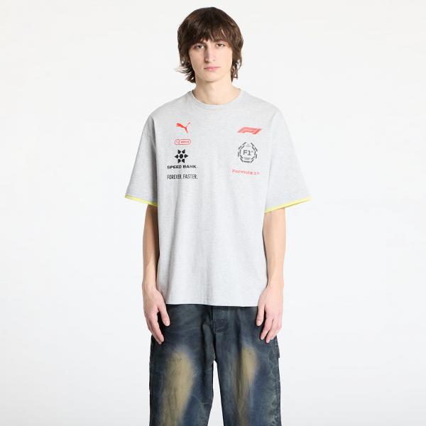 Tričko Puma F1 Racing Tee Light Gray Heather XL