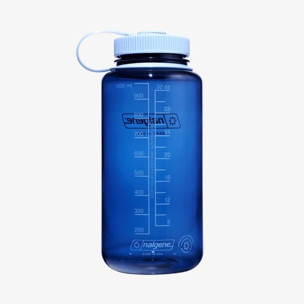 Nalgene 1000ml Wide Mouth Sustain Water Bottle Indigo Universal