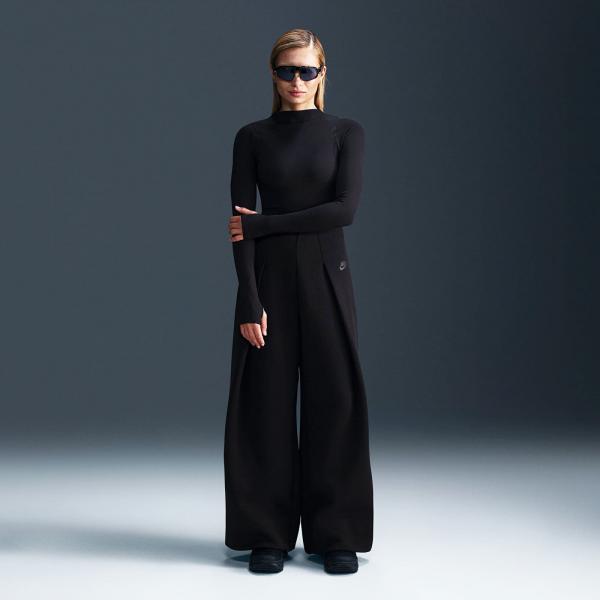 Kalhoty Nike Sportswear Women's Tech Fleece High-Waisted Pleated Pant Wide Black S
