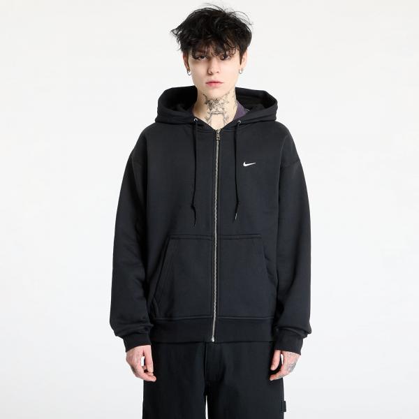 Mikina Nike Solo Swoosh Men's Thermal Full-Zip Hoodie Black/ White S