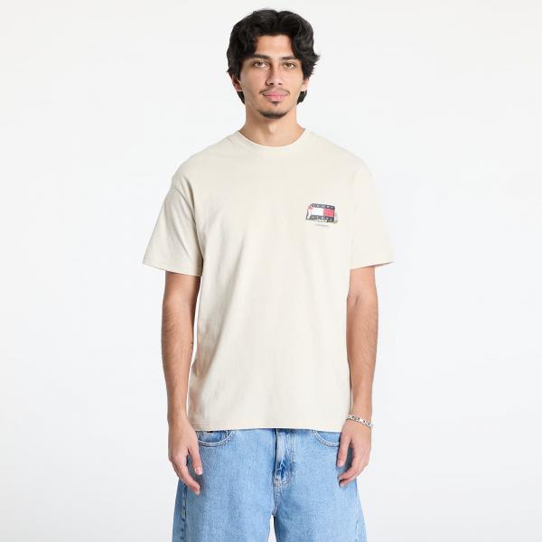 Tričko Tommy Jeans Rlx Novelty 1 Tee Beige S