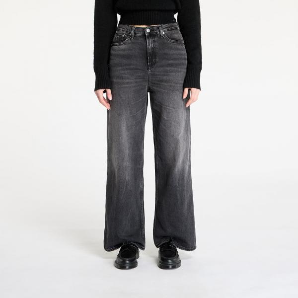 Džíny Tommy Jeans Claire High Rise Wide Jeans Denim Black W30/L32