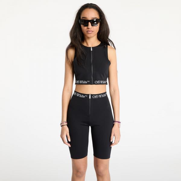 Top Off-White Logoband Zipped Rowing Top Black M