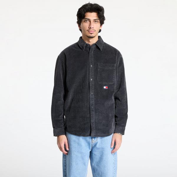 Košile Tommy Jeans Relaxed Chunky Cord Overshirt Gray S