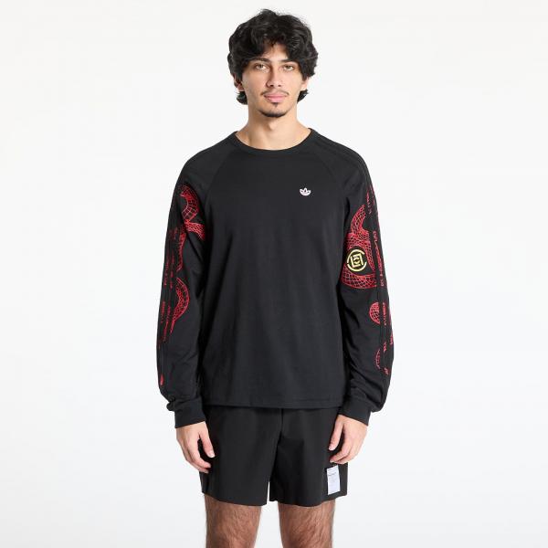 Tričko adidas x Edison Chen Raglan Longsleeve Tee Black/ Black XL