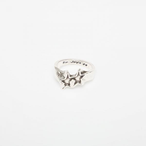 Twojeys Tilted Icon Ring Silver 60 mm