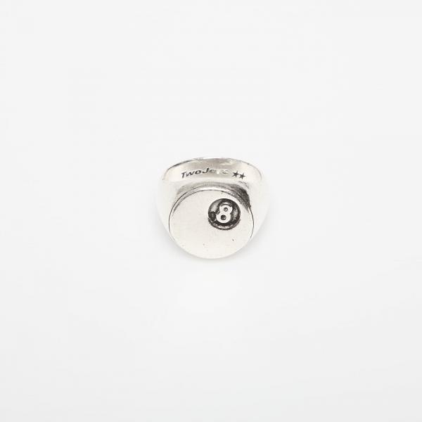 Twojeys 8 Ball Ring Silver 58 mm