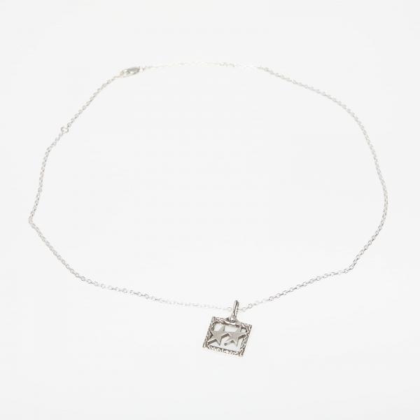 Twojeys Square Icon Necklace Silver Universal