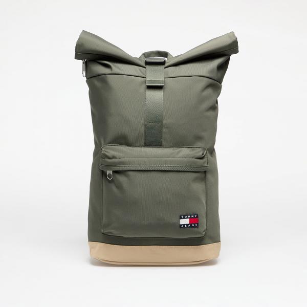 Batoh Tommy Jeans Essential Daily Rolltop Backpack Green Universal