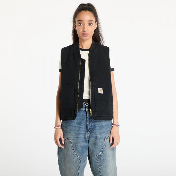 Vesta Carhartt WIP Classic Vest UNISEX Black Stone Canvas S