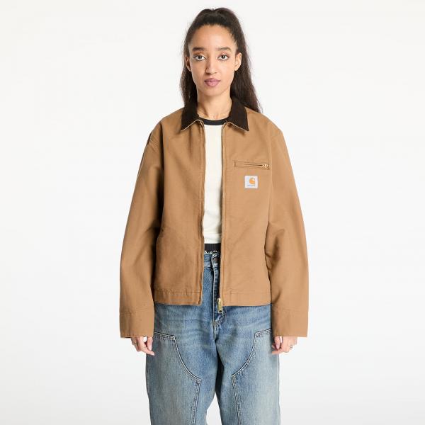 Bunda Carhartt WIP Detroit Jacket UNISEX Hamilton Brown/ Tobacco Rinsed L