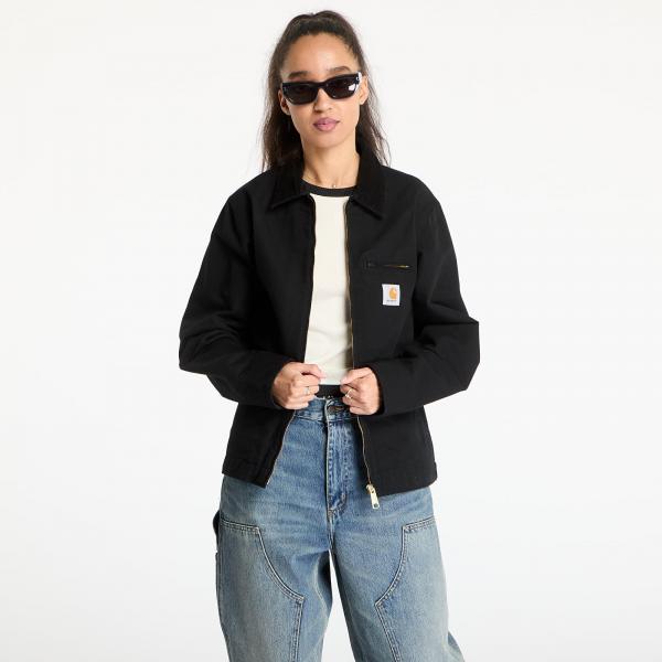 Bunda Carhartt WIP Detroit Jacket UNISEX Black/ Black Rinsed XS