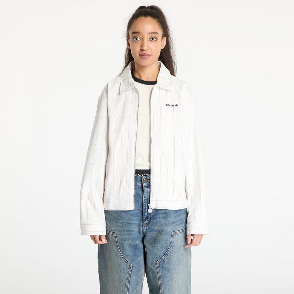 Bunda adidas Pinstripe Harrington Jacket White/ Off White/ Night Indigo M
