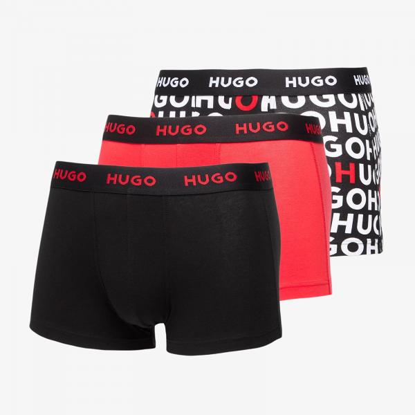 Boxerky Hugo Boss Cotton Stretch Trunk 3-Pack Multicolor L