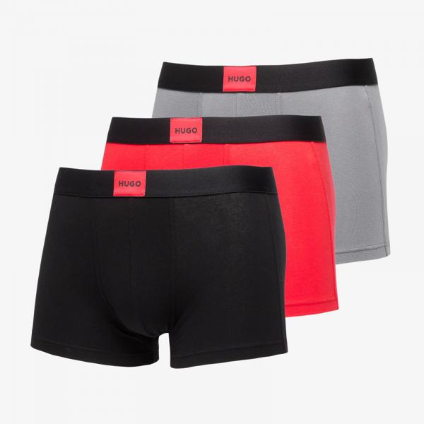 Boxerky Hugo Boss Galaxy Regenerative Cotton Stretch Trunk 3-Pack Black S