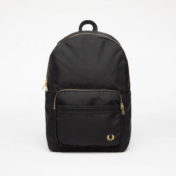 Batoh FRED PERRY Textured Nylon Backpack Black Universal