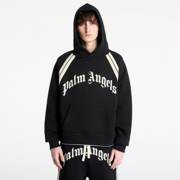 Mikina Palm Angels Curved Logo Track Hoody Black/ Ivory XL