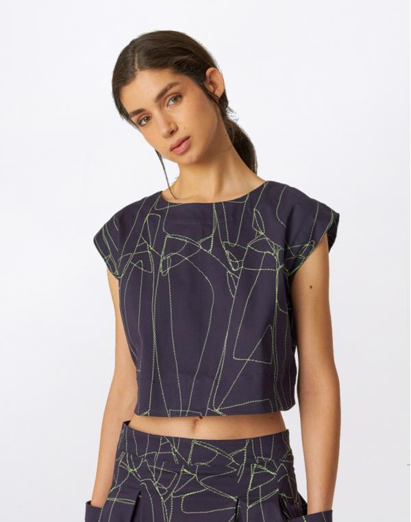 Tričko SKFK Jana-GOTS Shirt STITCHES - EB8