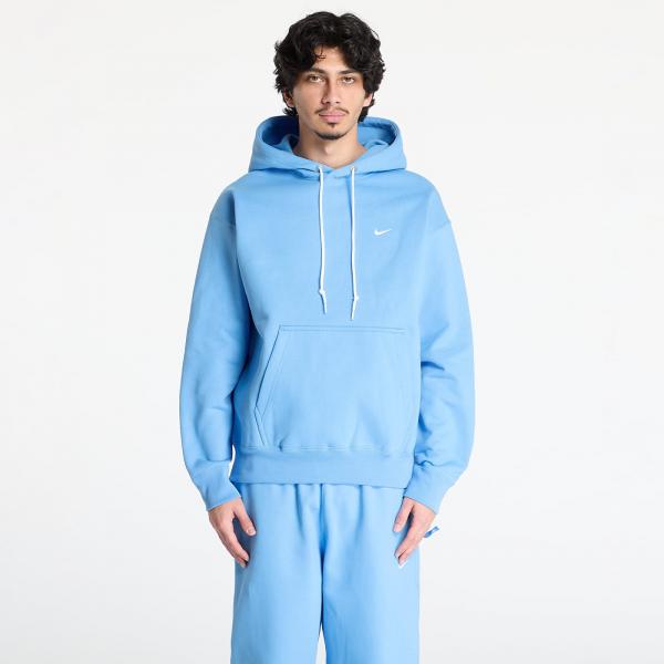 Mikina Nike Solo Swoosh Men's Fleece Pullover Hoodie University Blue/ White XS